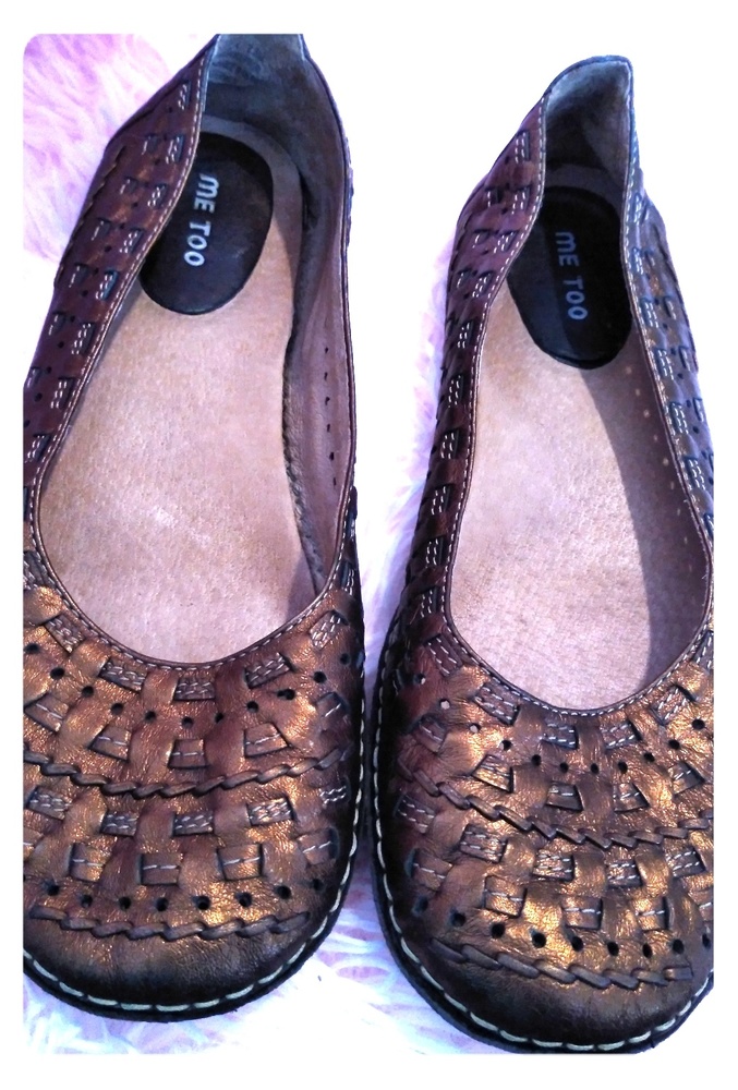 Me Too Copper Colored Flats Size 7.5
